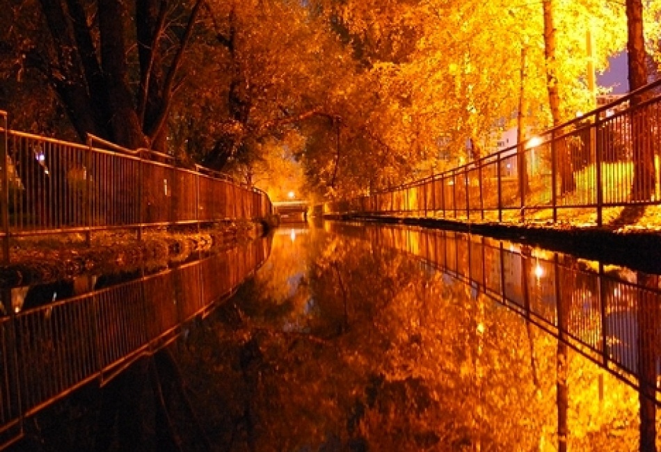 AUTUMN NIGHT IN PARK BY PEREC