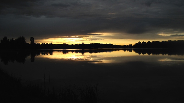 Východ slunce na Šumavě