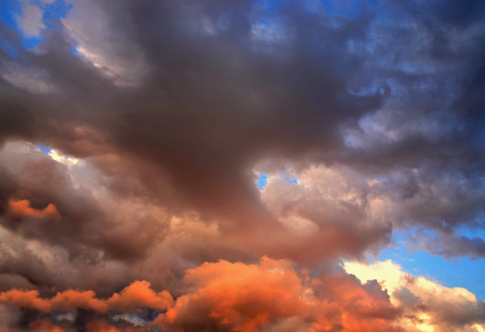 letní bouřlivý večer