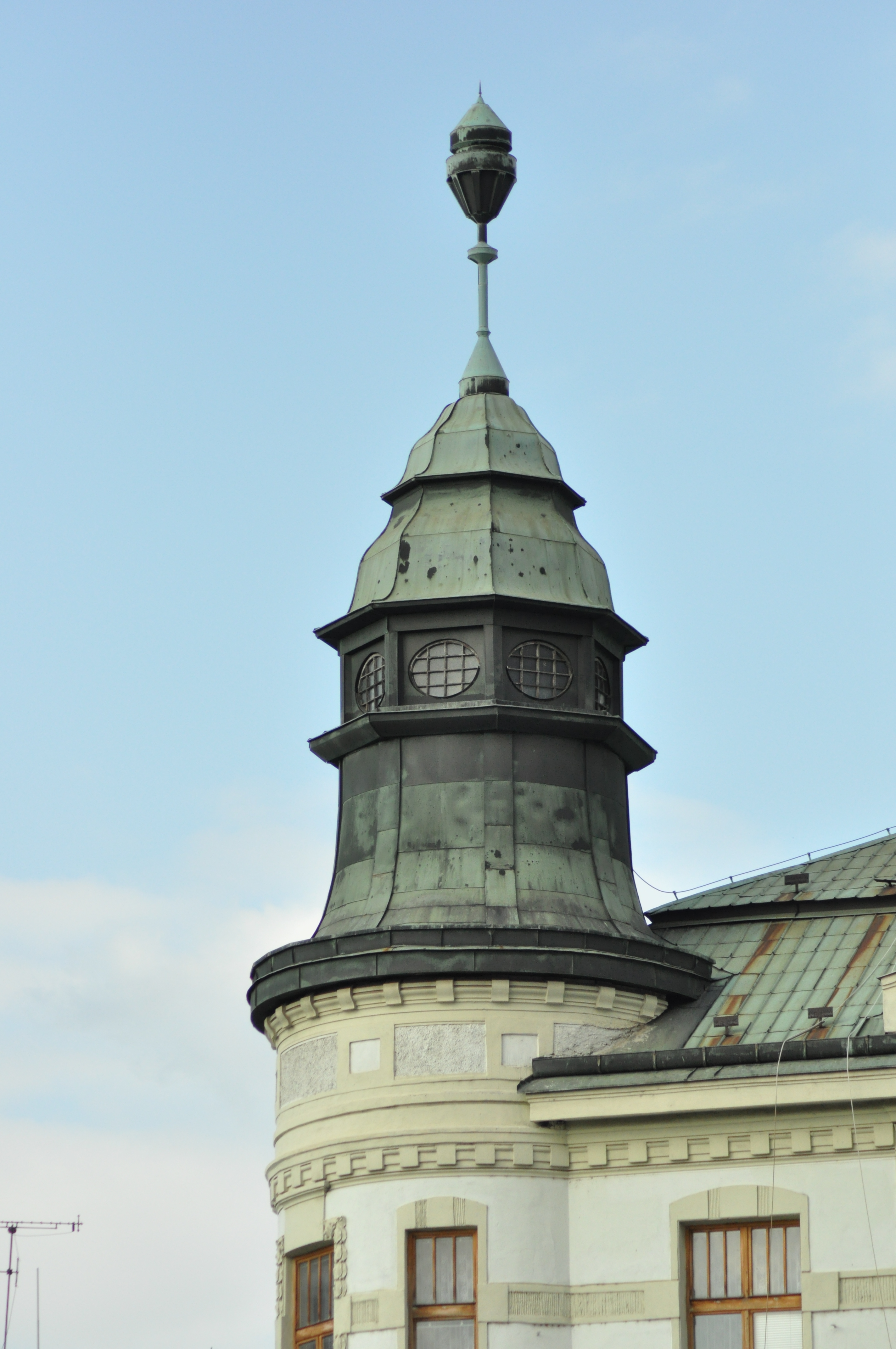 věžička domu na náměstí