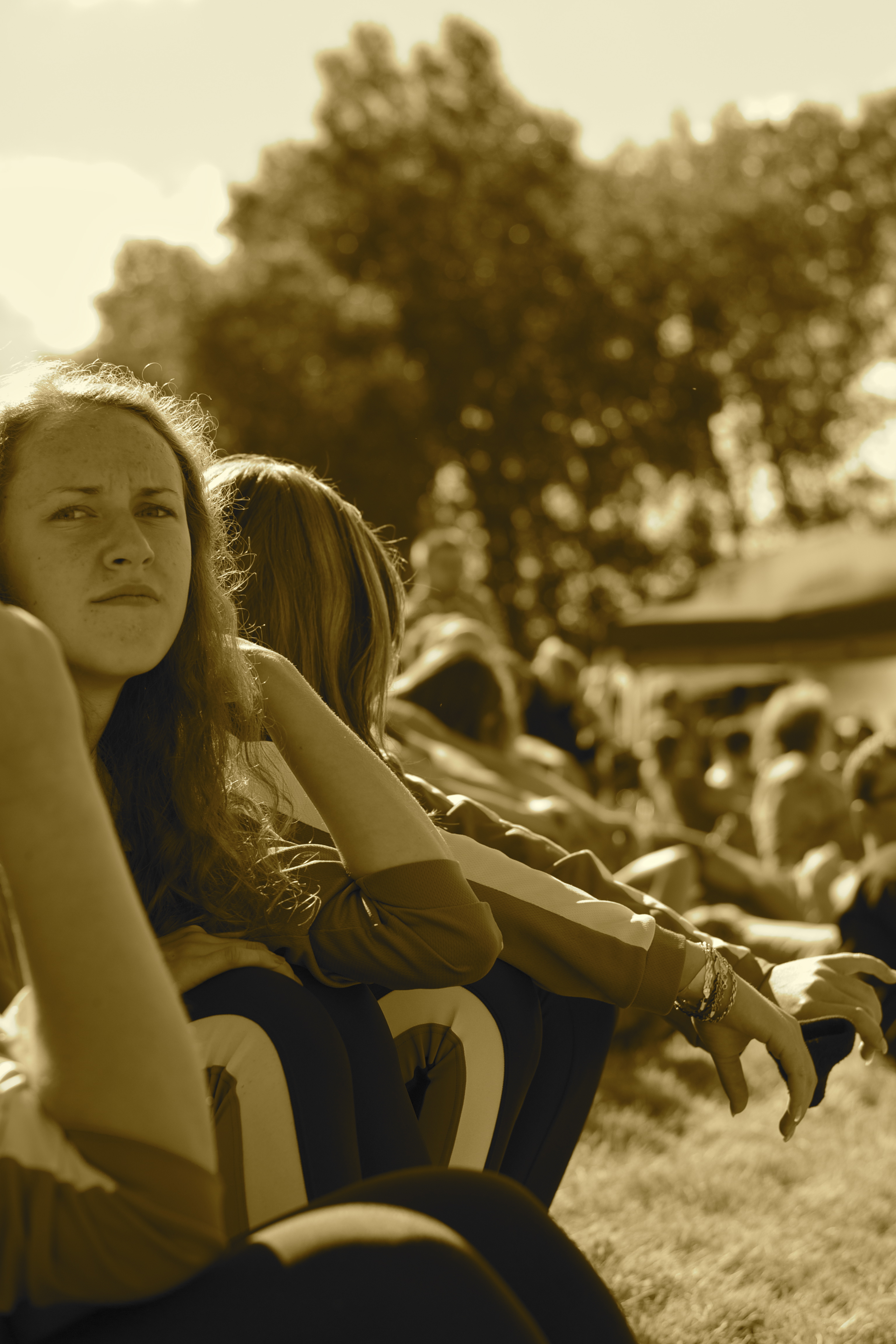 Divák a zároveň také jedna z aktérek závodu