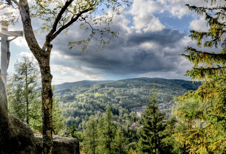 Nejdek - výhled z Křížového vrchu