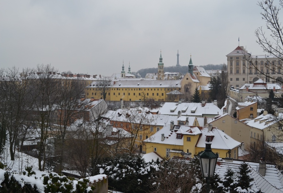 zimní Praha
