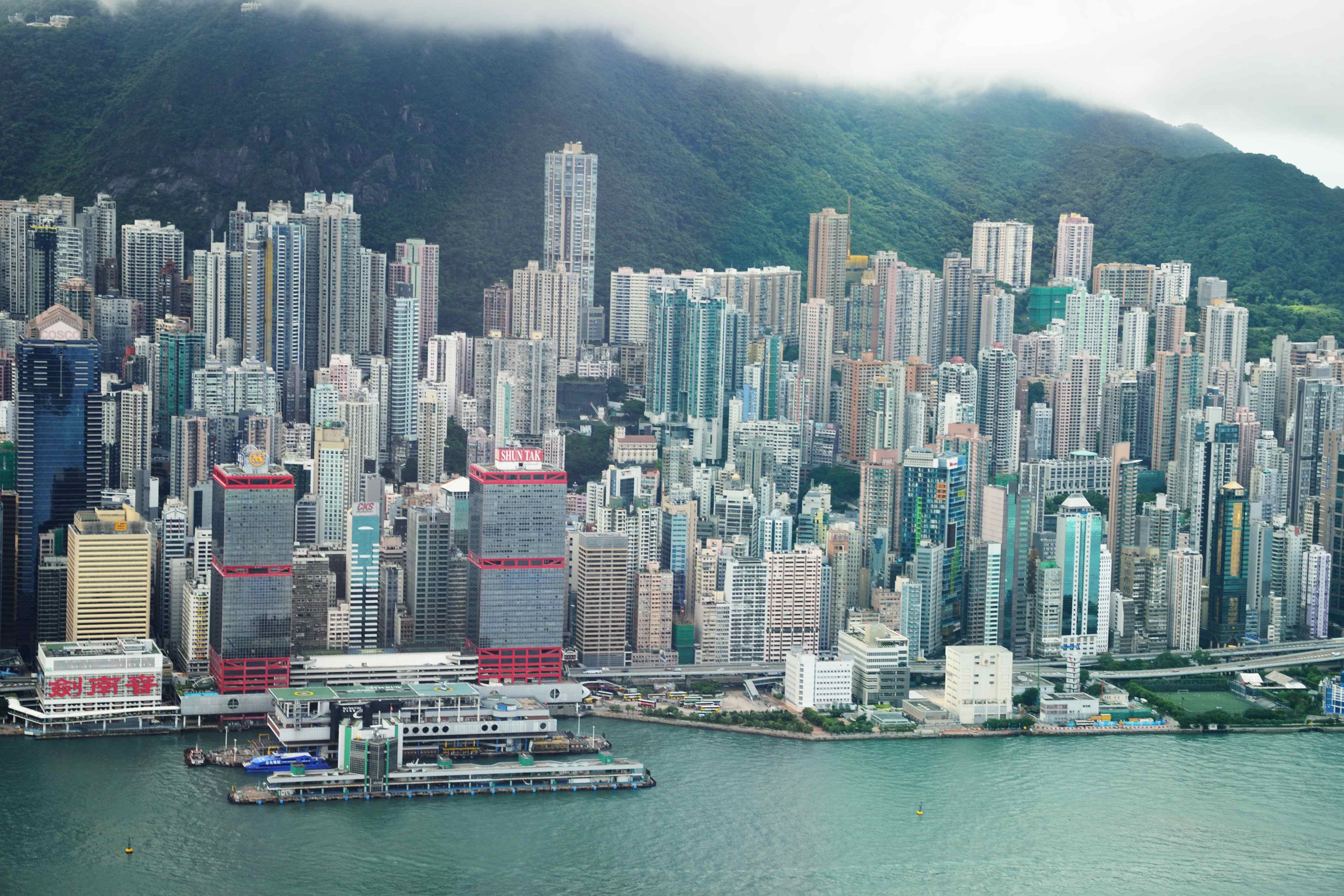 Hong Kong, výhled z 100sky Observation Deck