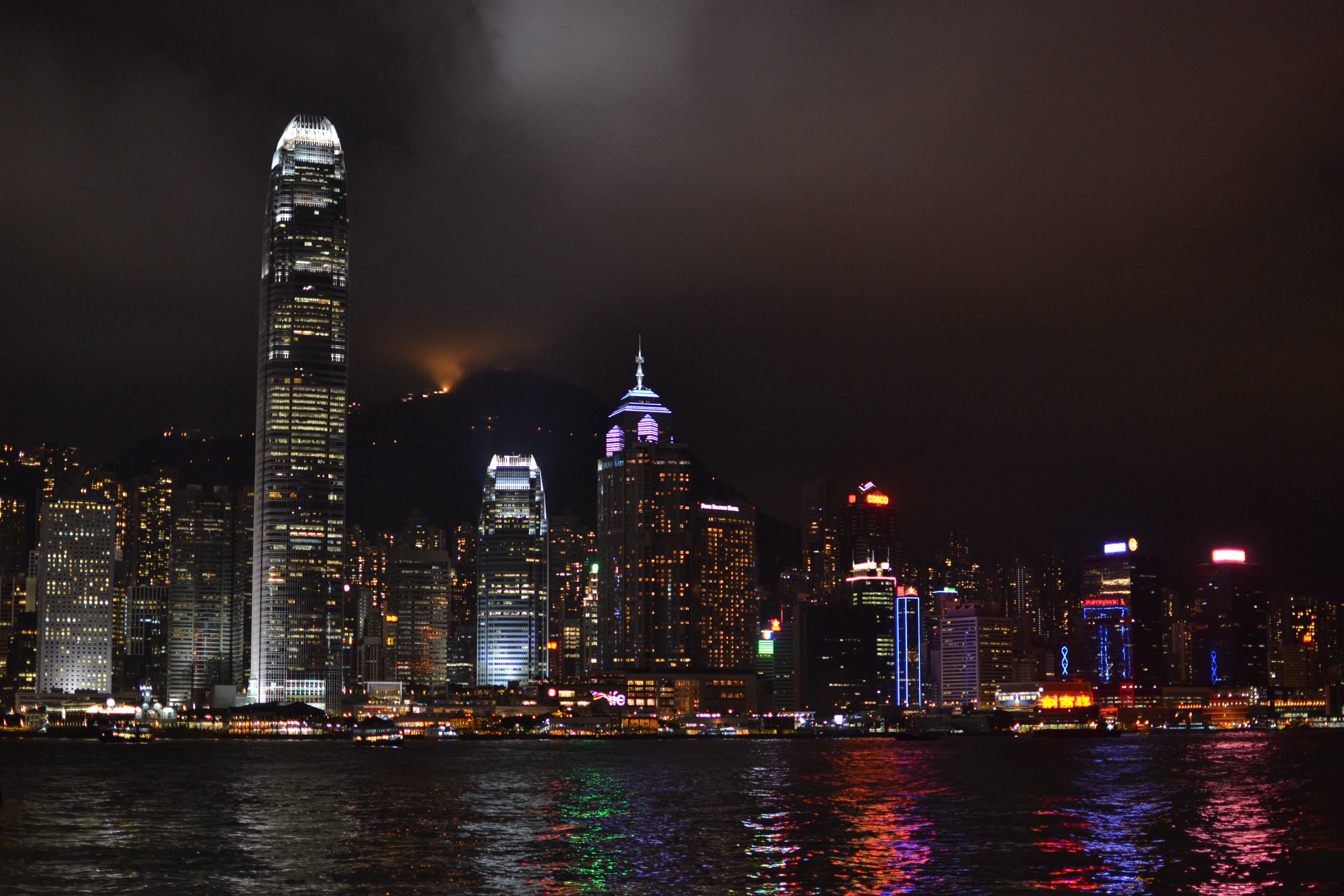 Hong Kong, Hong Kong Island z Ocean Terminal