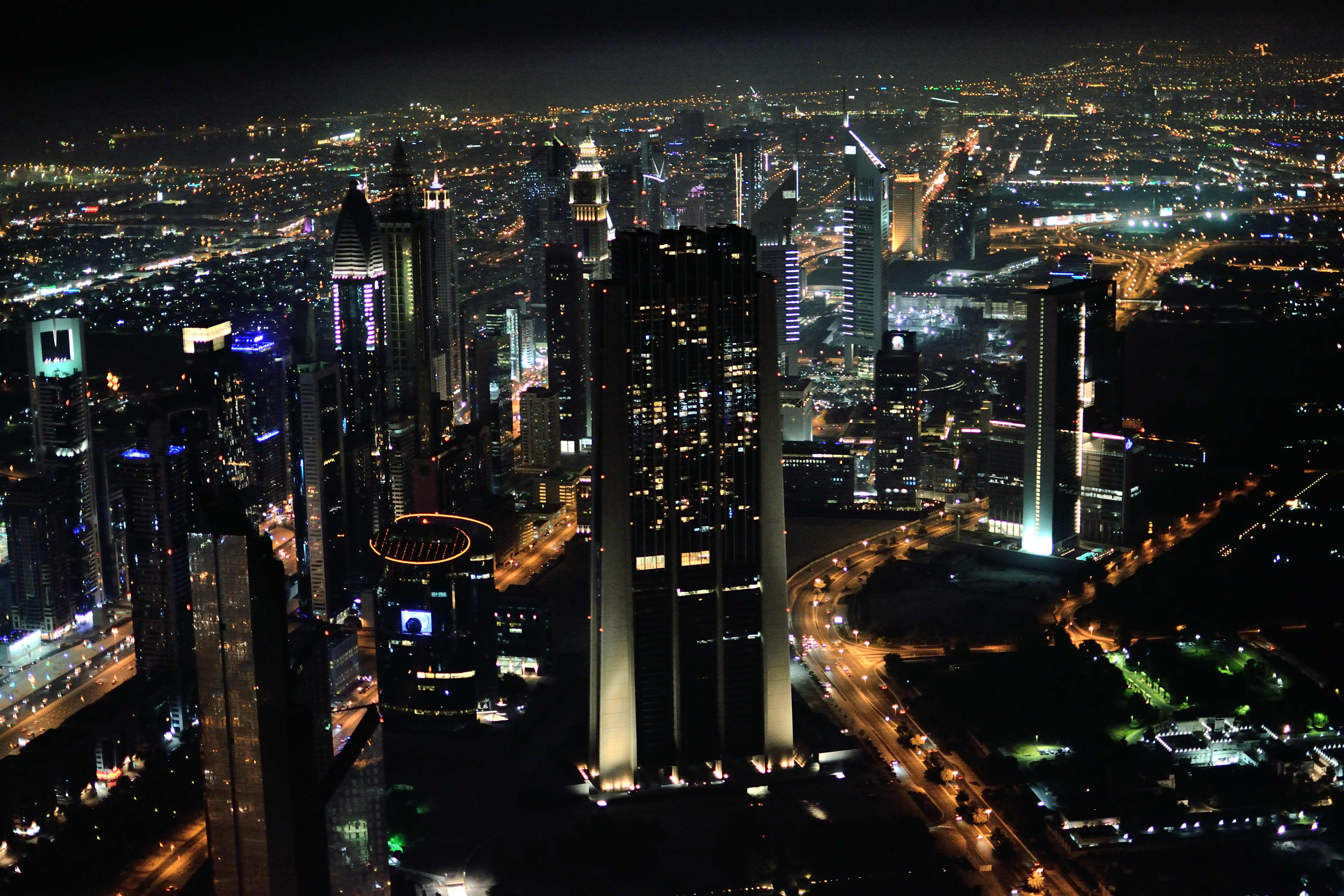 Dubai, výhled z Burj Khalifa