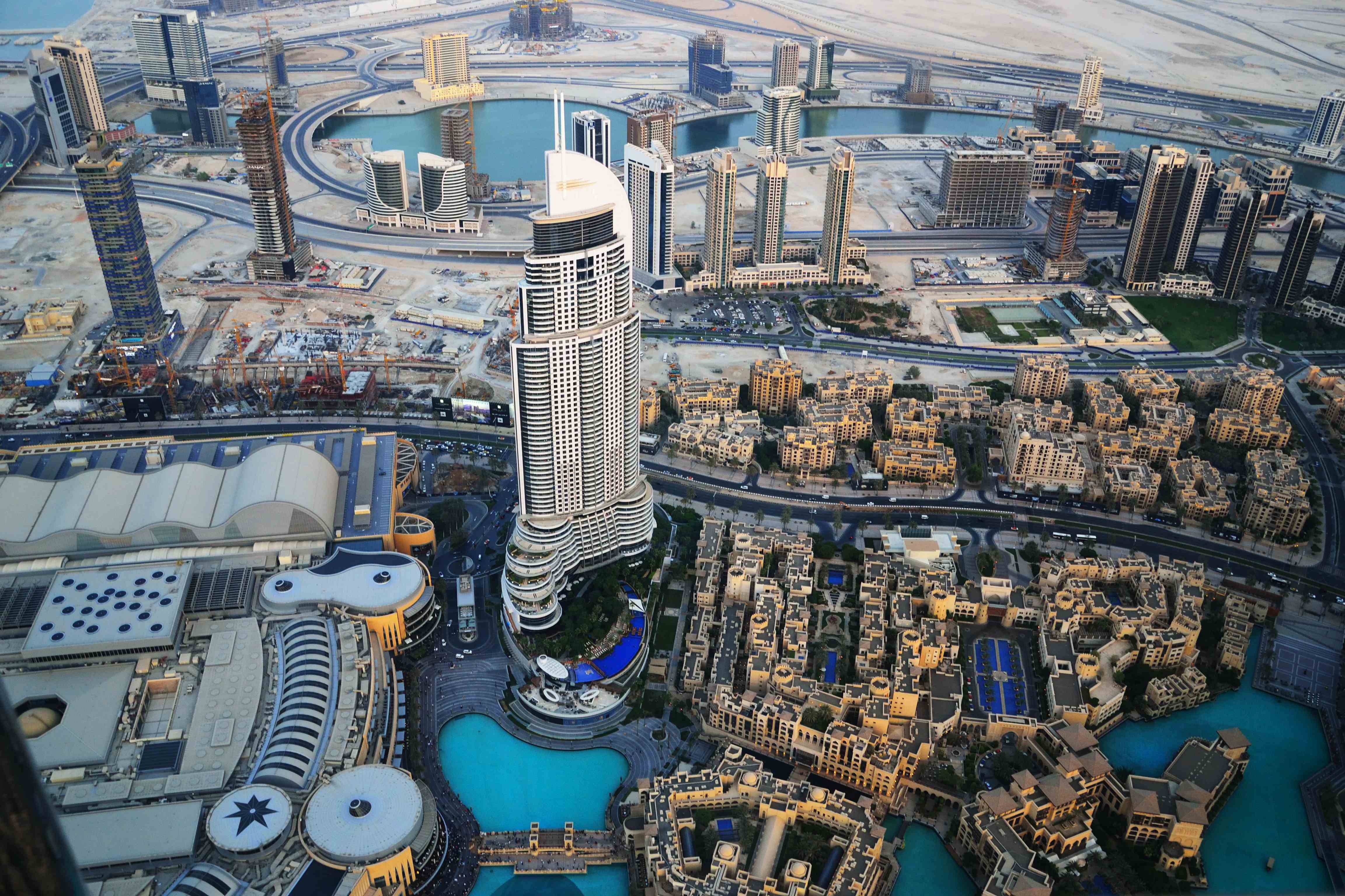 Dubai, výhled z Burj Khalifa