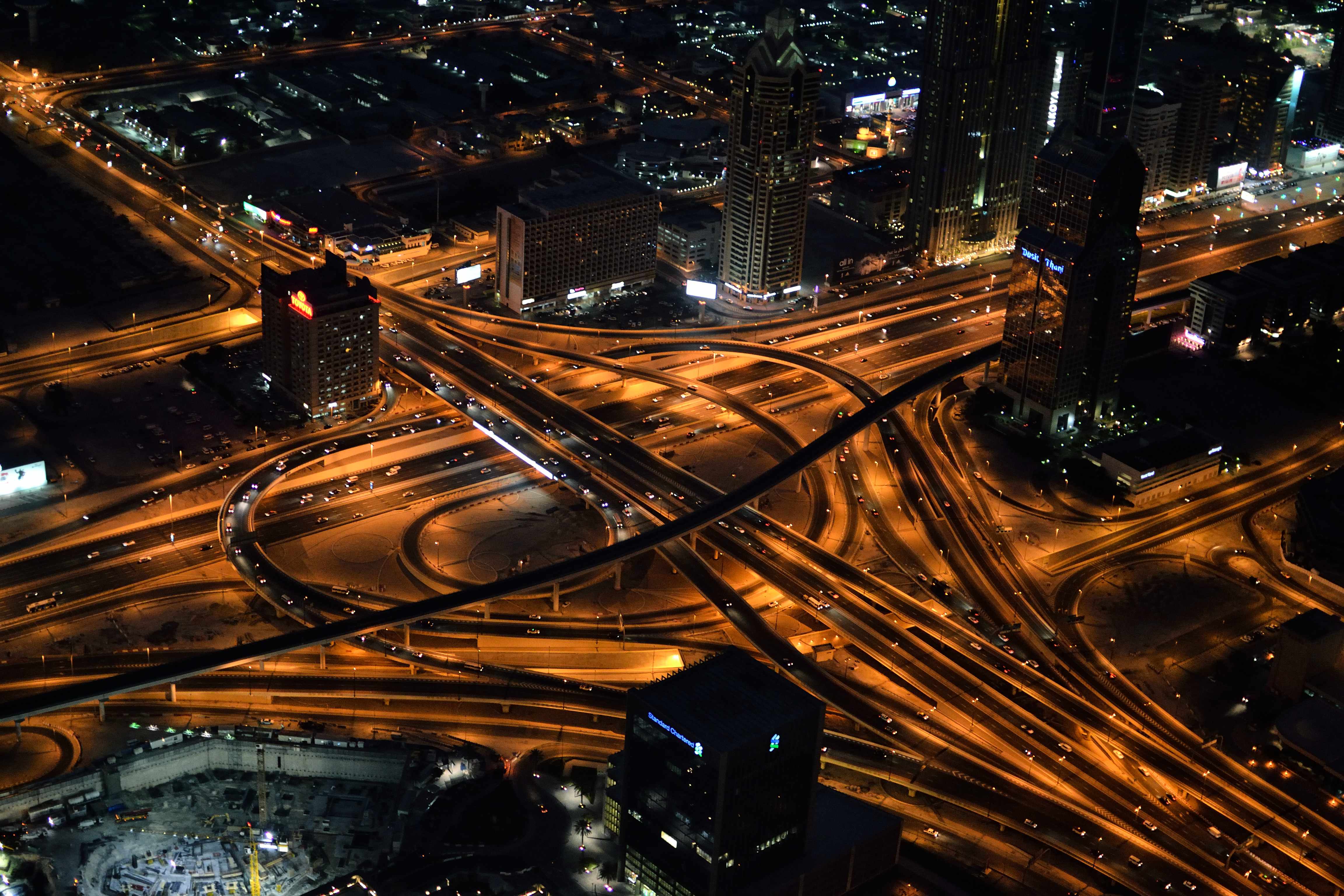 Dubai, výhled z Burj Khalifa