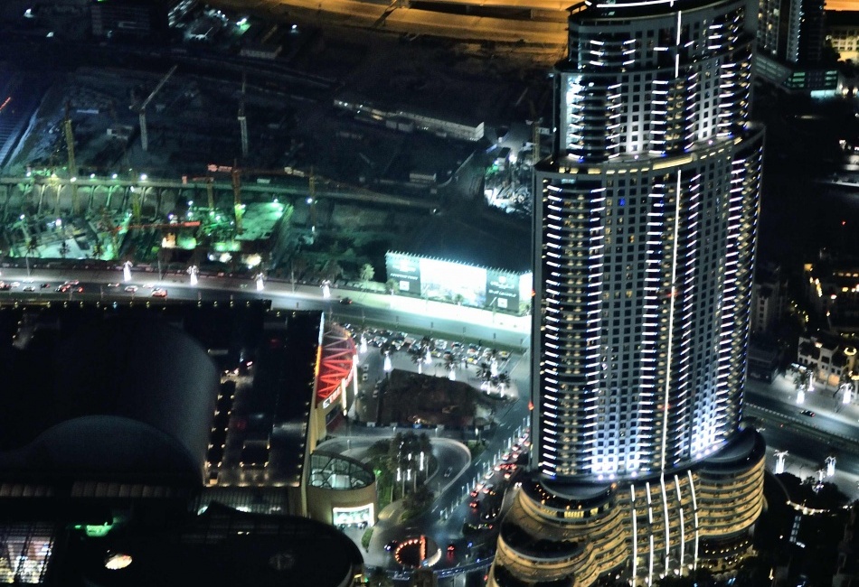 Dubai, výhled z Burj Khalifa