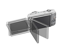 Nikon Coolpix S6600 - výklopný LCD monitor